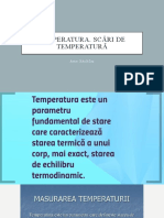 Temperatura. Scări de Temperatura.