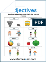 Adjectives Worksheets