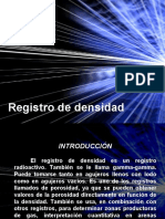 Registro de densidad: medición de porosidad y saturación en pozos petroleros