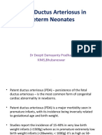 Patent Ductus Arteriosus in Preterm Neonates: DR Deepti Damayanty Pradhan KIMS, Bhubaneswar