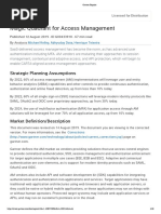 Magic Quadrant For Access Management: Strategic Planning Assumptions