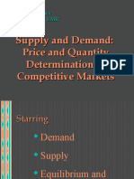 Supply and Demand: Price and Quantity Determination in Competitive Markets