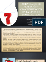 01 Actividades de Reflexión y Concientización Propedéutico para El FORO