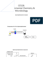 CE528. Environmental Chemistry & Microbiology: Spectrophotometric Analysis