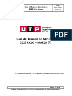 Examen Admisión UTP 2022