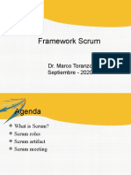 Framework Scrum: Dr. Marco Toranzo Septiembre - 2020