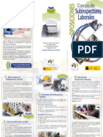 Triptico Oposiciones Cuerpo Subinspectores Laborales