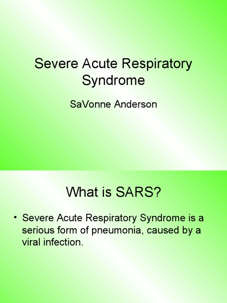 SARS | PDF