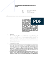 Modelo de Solicitud de para Declarar Improcedente El Recurso de Apelación