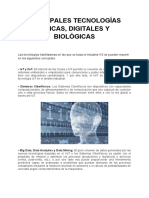 Principales Tecnologias Fisicas Digitales y Biologicas. 2