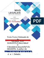 TEXTO ÚNICO ORDENADO DE LA LEY N° 30225, LEY DE CONTRATACIONES DEL ESTADO