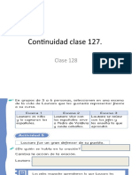 Continuidad Clase 127. - Clase 128