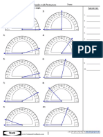 Determining Angles with Protractors