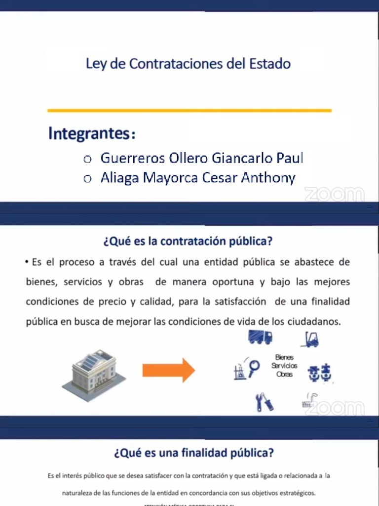 Ley de Contratacion Del Estado PDF PDF