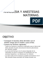 Analgesia y Anestesias Mateernas