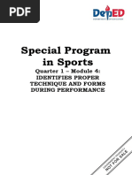 SPS q1 Mod4 Identifies Proper Technique and Forms