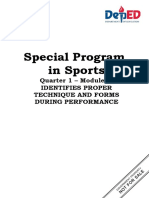 SPS q1 Mod4 Identifies Proper Technique and Forms