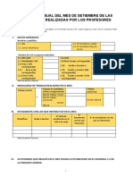 V Informe Mensual Del Mes de Setiembre