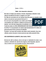 Diálogo de meio ambiente 01.08 A 07.08