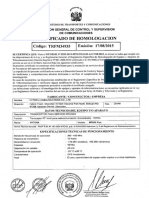 Cert- Homologacion Trfm34935 - Mt680 Plus