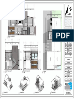 Casa Alan - Plano - A-03 - CORTES, PLANTA AZOTEA Y PERSPECTIVAS