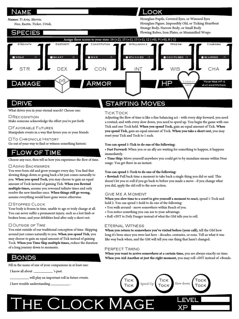 The Clock Mage's Temporal Abilities | PDF