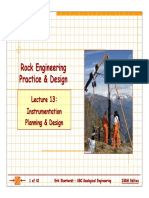 Rock Engineering Rock Engineering Practice & Design Practice & Design