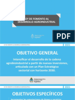 Presentación Ley Fomento Al Desarrollo Agroindustrial