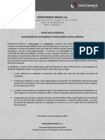 Intercement Brasil S.A.: Aviso Aos Acionistas Distribuição de Dividendos E Juros Sobre Capital Próprio