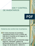 PLANEACION Y CONTROL DE INVENTARIOS