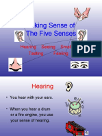 Making Sense of The Five Senses: Hearing Seeing Smelling Tasting Feeling