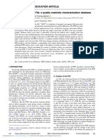 The Powder Diffraction File A Quality Materials Characterization Database