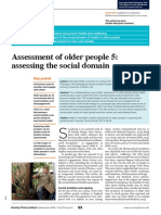 Assessment of Older People 5: Assessing The Social Domain