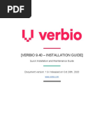 Verbio 9.40 - Installation Guide