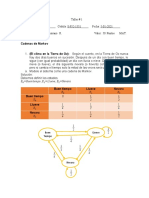 Taller #1 Procesos Estocasticos Cadenas de Markov