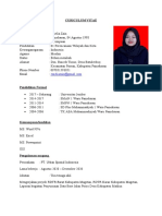 Contoh Curriculum Vitae (CV)