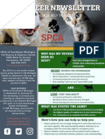October SPCA Newsletter Template