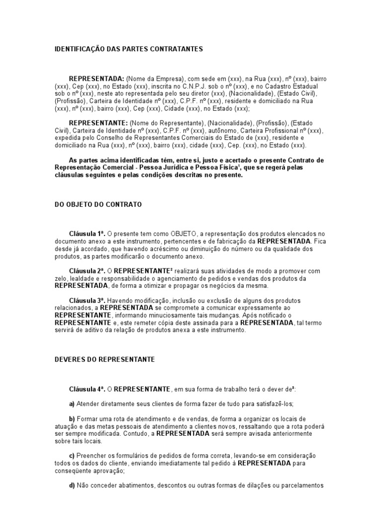 Identificação das Partes Contratantes | PDF | Estatuto | Estado