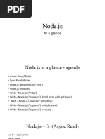 Nodejs at A Glance