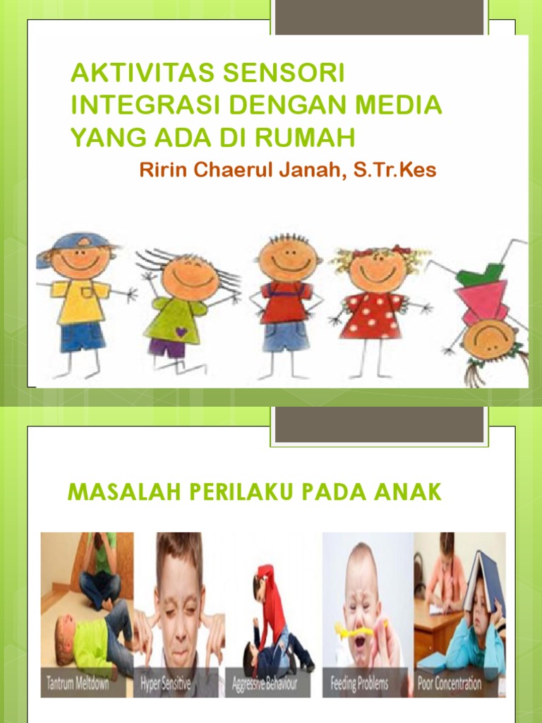 Aktivitas Sensori di Rumah untuk Anak | PDF
