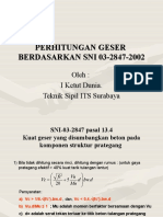 PERHITUNGAN GESER Sni