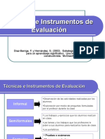 Tecnicas e Instrumentos de Evaluacion