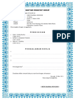 Daftar Riwayat Hidup (Cv) Isi