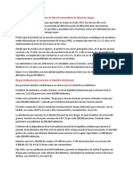 República Dominicana Tiene Más de 300 Mil Consumidores de Diferentes Drogas