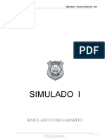 Simulado I Com Gabarito - Polícia Penal 2021