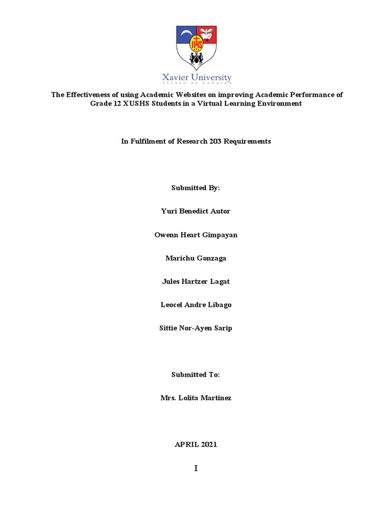 Group 4 Research Final Pdf Survey Methodology Educational