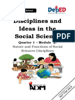 Social Sciences Disciplines and Functions