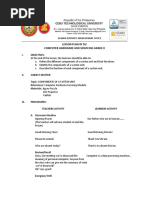 Lesson Plan in Tle Computer Hardware and Components