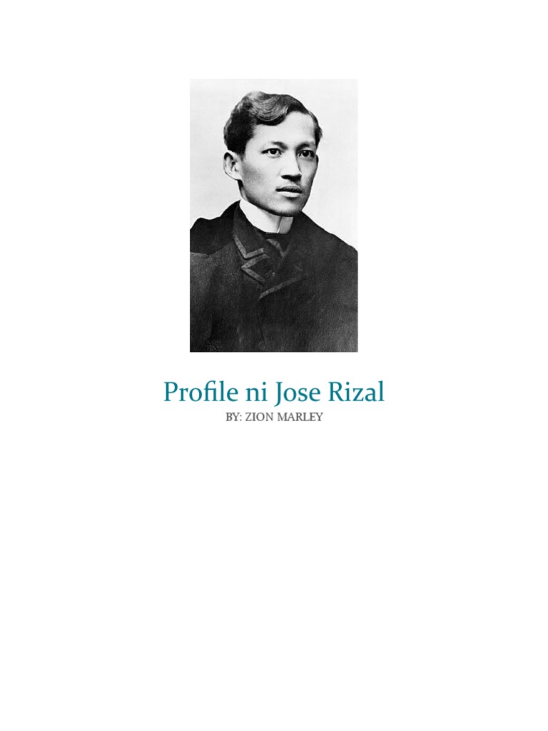 Profile Ni Jose Rizal DONE | PDF