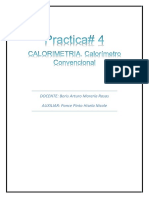 Práctica 4 Calorimetria. Calorimetro Convencional